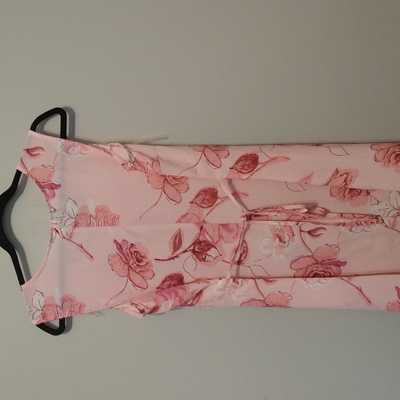 Vintage Sheer Pink floral dress - Picture 3 of 5